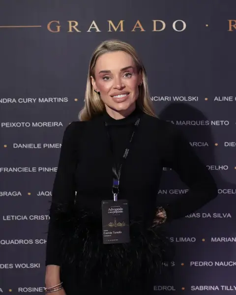 Camila Prates Tonello no evento de Gramado