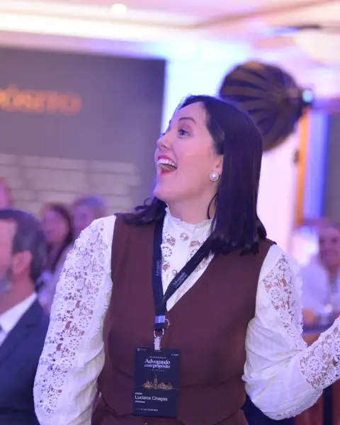Luciana Chagas no evento de Gramado